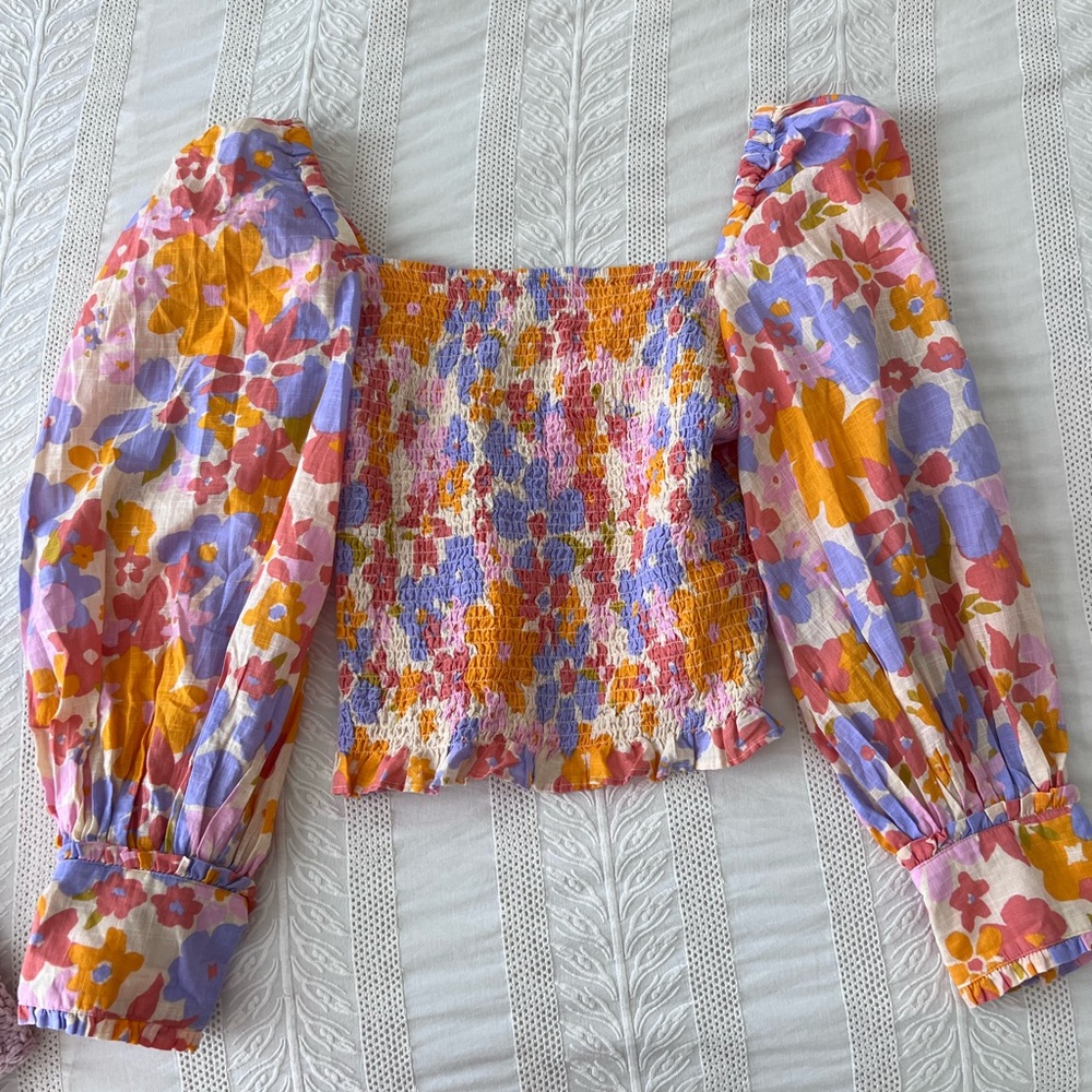 Free People Floral Top